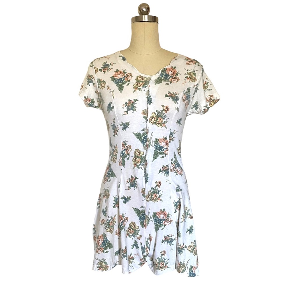 Vintage Floral 90s Romper